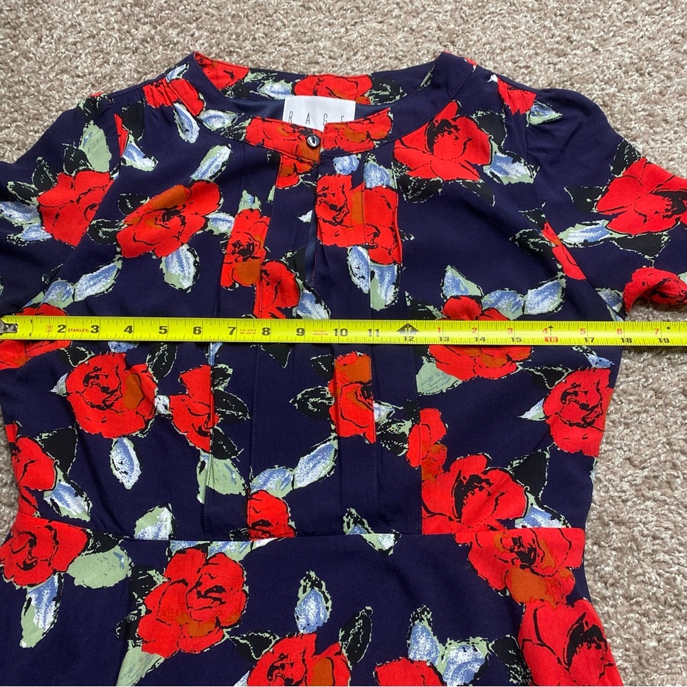 ASOS Rage Printed Tea Dress US 8 UK 12 - Picture 7 of 12